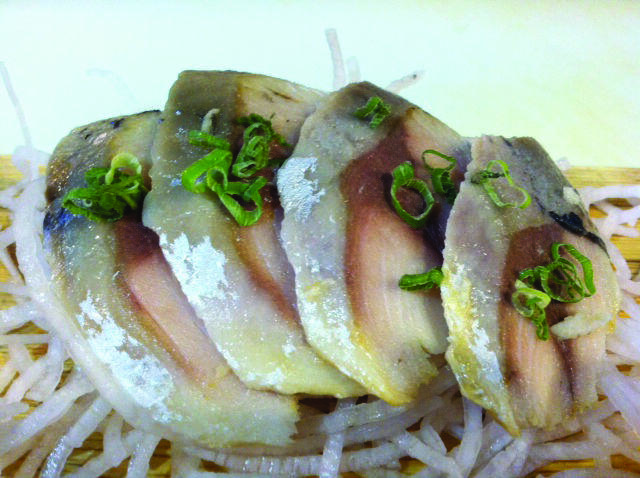 Mackerel Sashimi